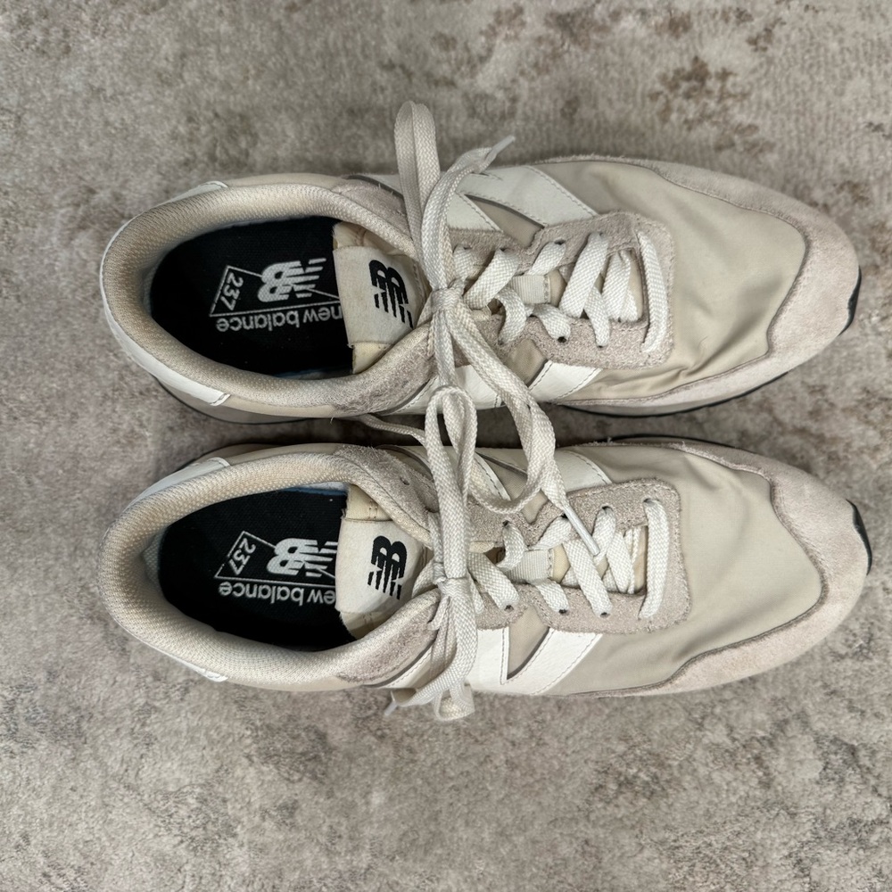 New Balance 237 Sneakers in Cream, Black and Burgundy